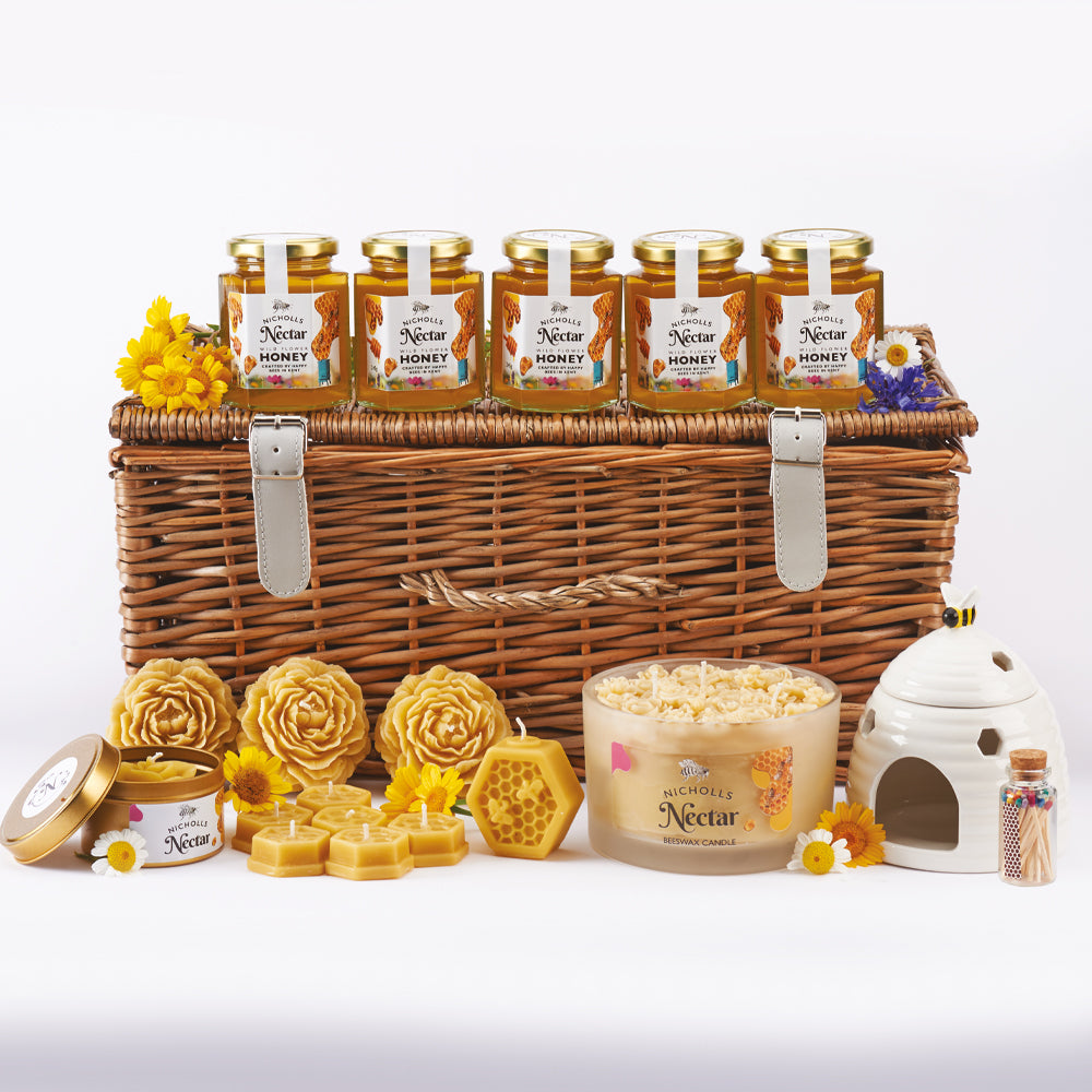 Luxury Honey and Beeswax Hamper with Runny Honey