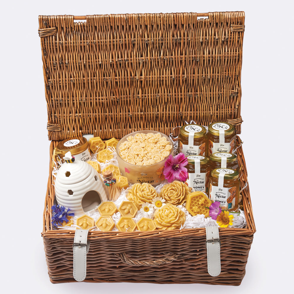 Luxury Honey and Beeswax Hamper with Runny Honey